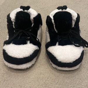 Kids Black and White Sneaker Slippers. Never Worn!!!